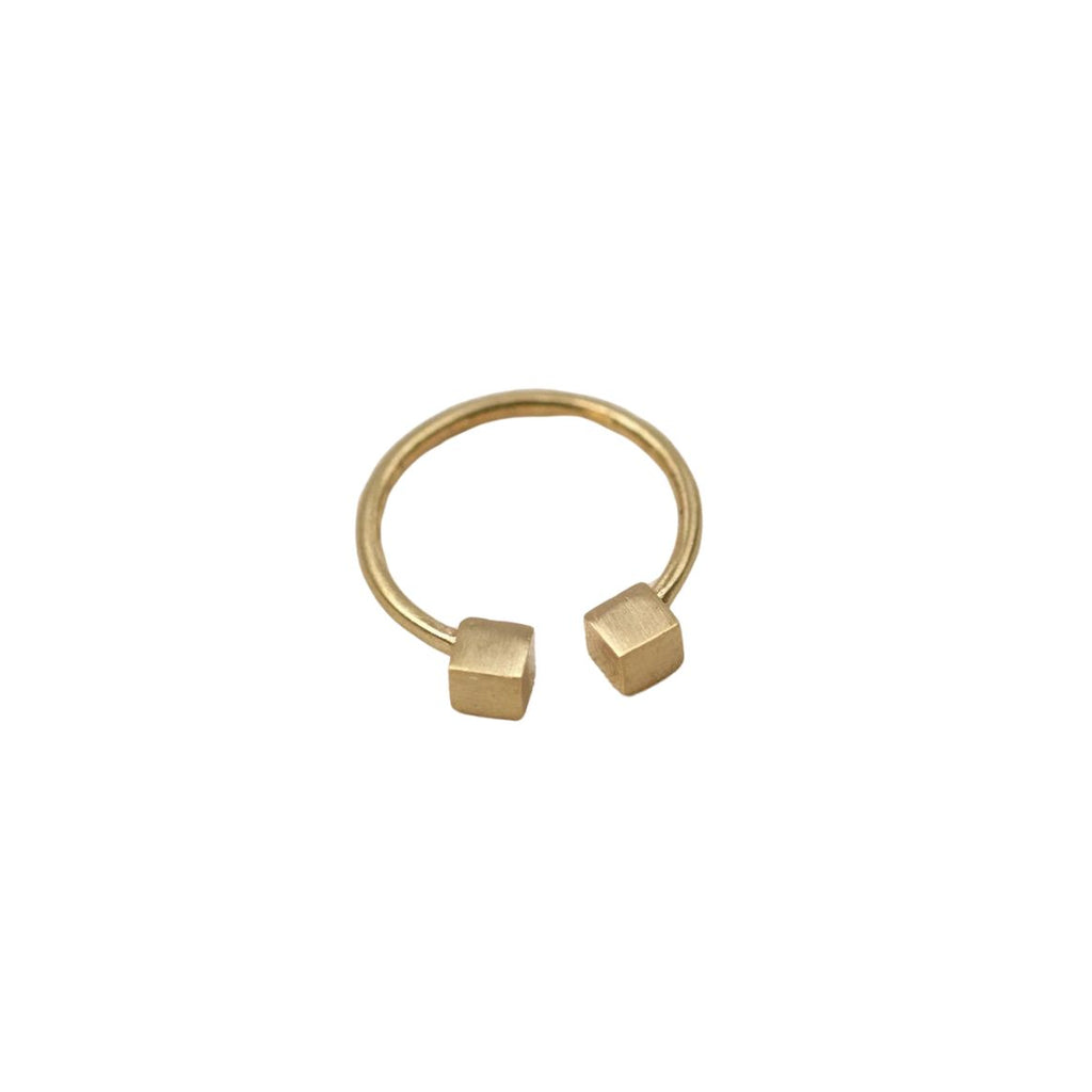 BRASSCAKE Cube ring