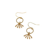 BRASSCAKE Round harlow earrings