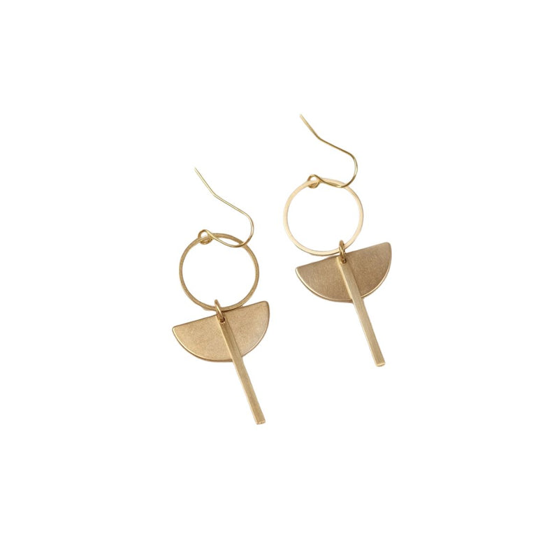 BRASSCAKE Acu hook earrings