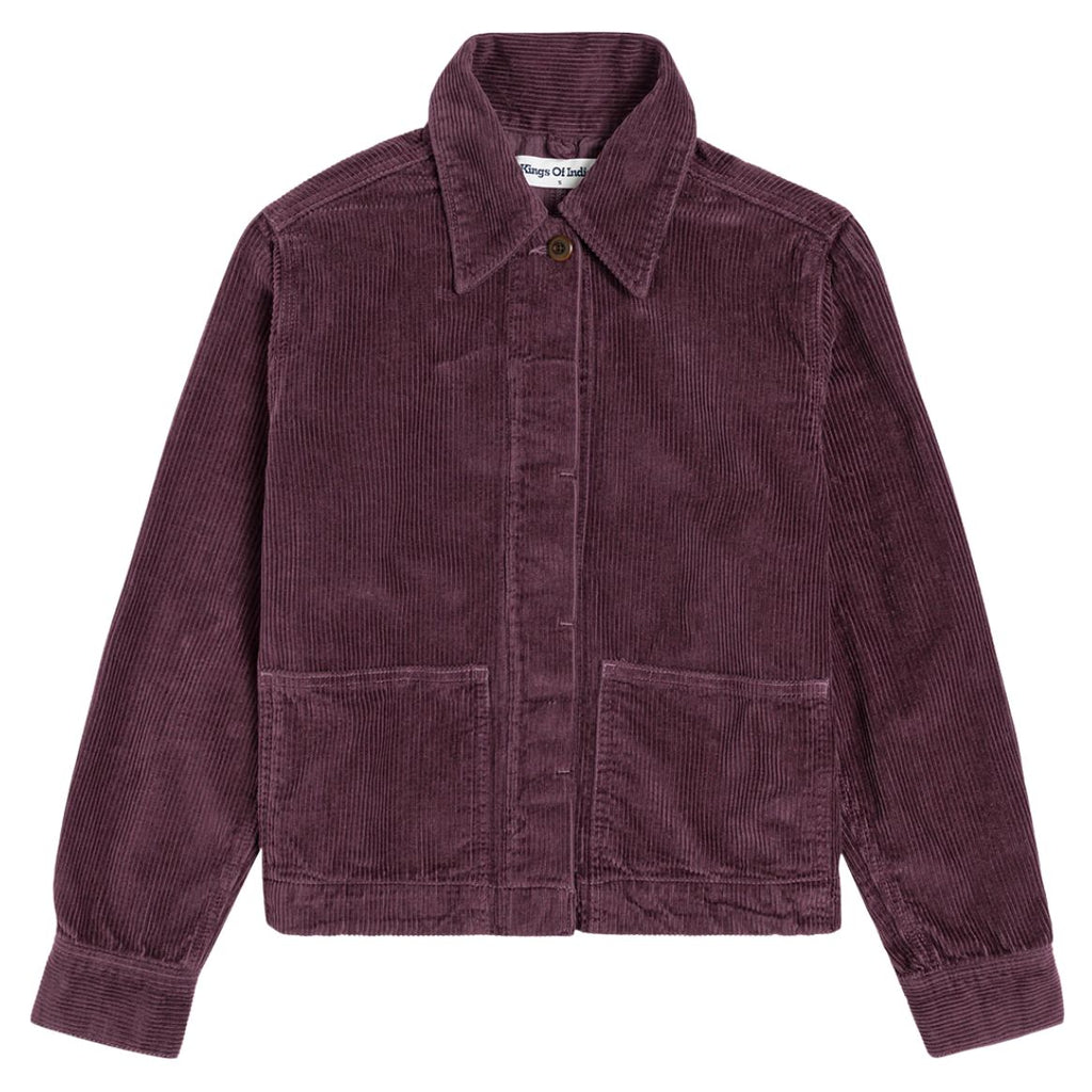 KINGS OF INDIGO Ota corduroy jacket mauve wine women