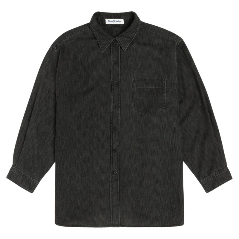 KINGS OF INDIGO Anahobe shirt quercus  grey worn women