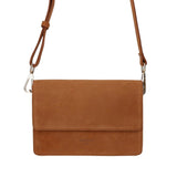 ANN KURZ Perfect square crossbody bag suede brown women