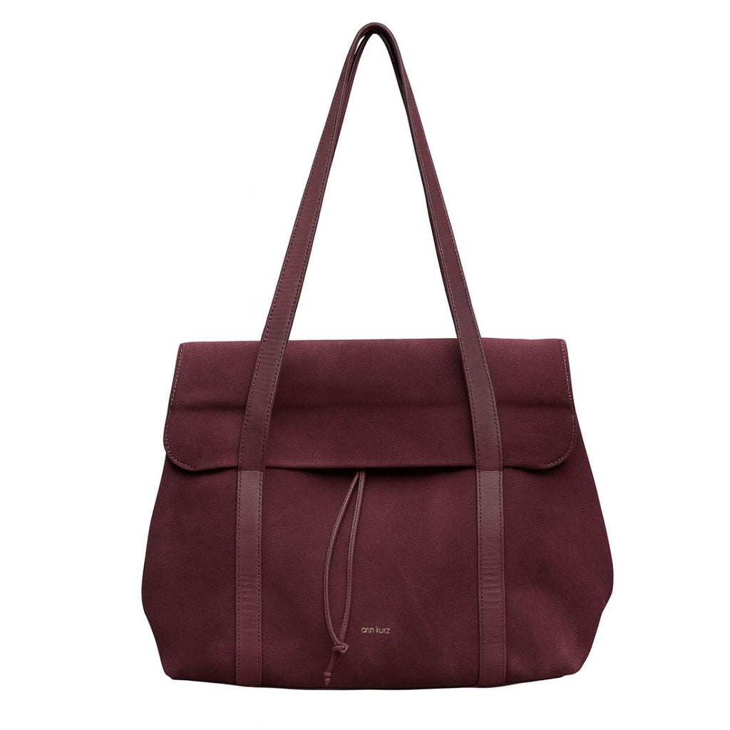 ANN KURZ Greatest shopper bag suede bordeaux women