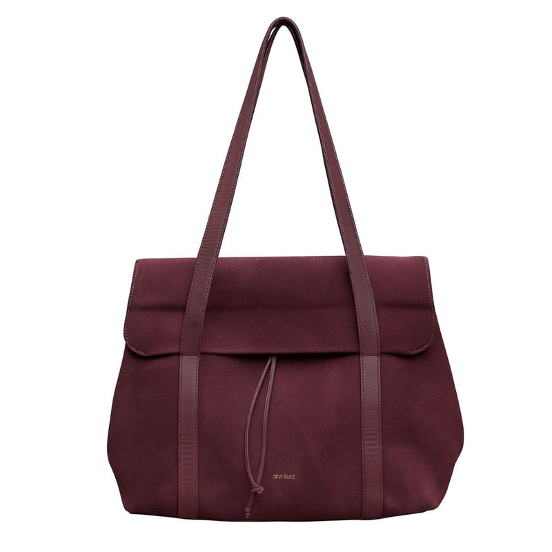 ANN KURZ Greatest shopper bag suede bordeaux women
