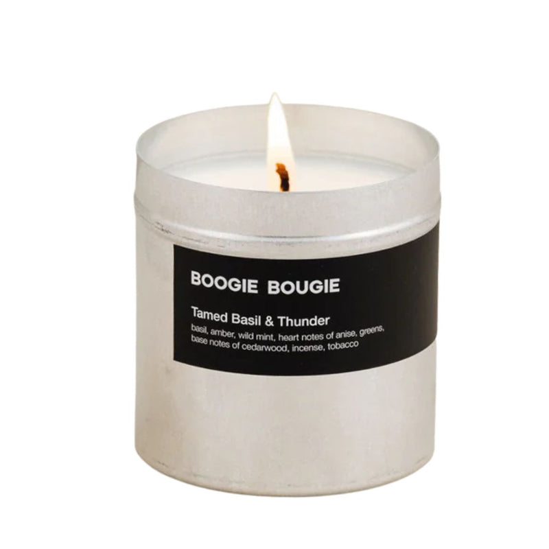 BOOGIE BOUGIE Tamed basil & thunder candle