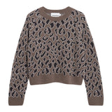ARMEDANGELS Diliriaa leopaa jumper walnut cream women