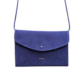 ANN KURZ Cute clutch suede purple blue women