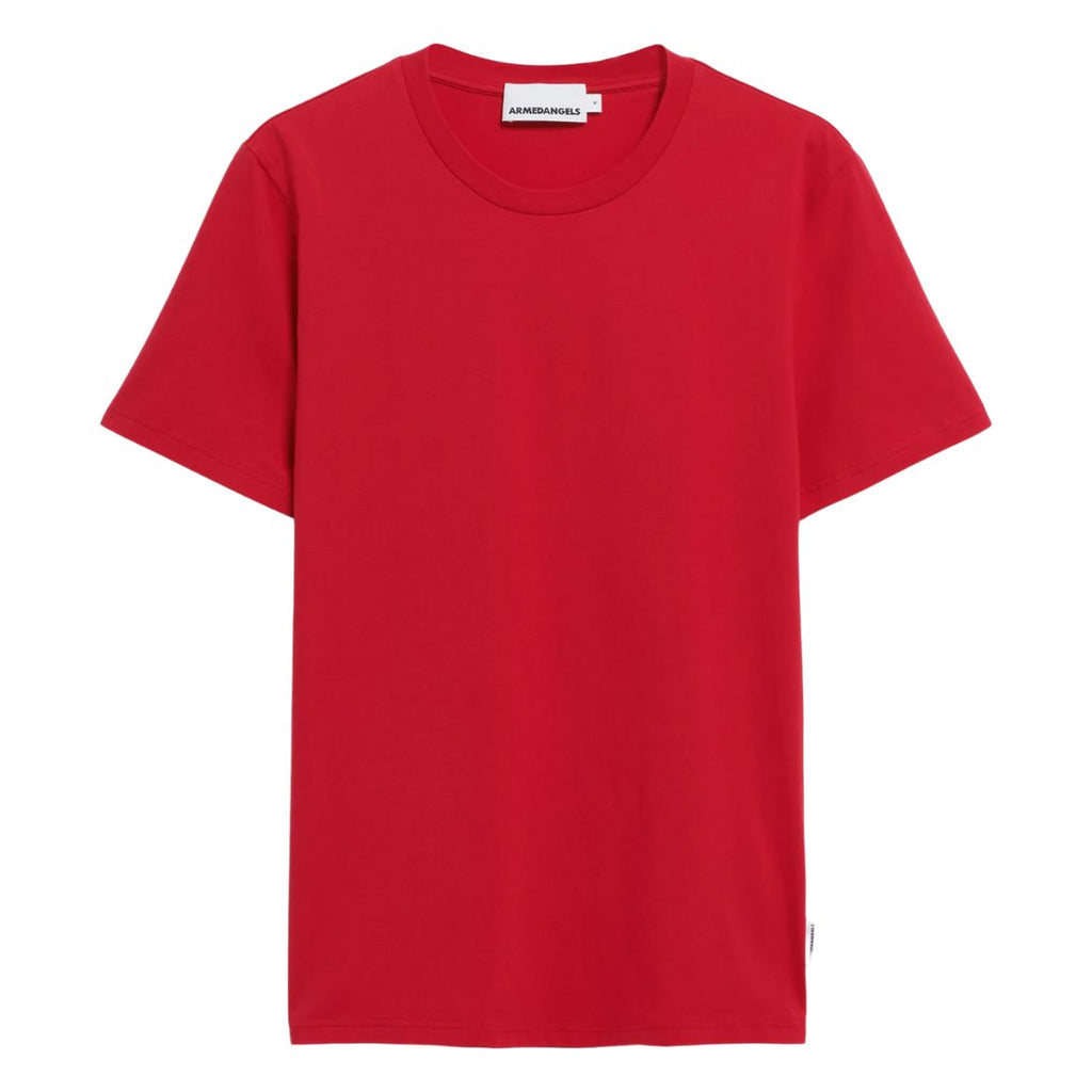 ARMEDANGELS Jaames t-shirt scarlet red men