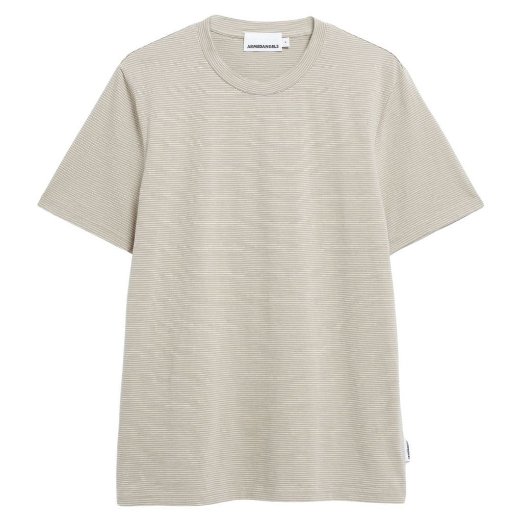 ARMEDANGELS Jaames structure new t-shirt pure light sage men