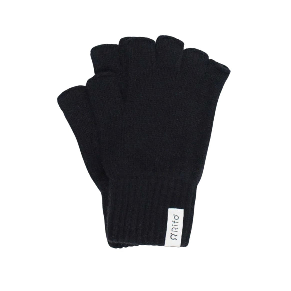 RIFO Samuele fingerless gloves black ardesia men