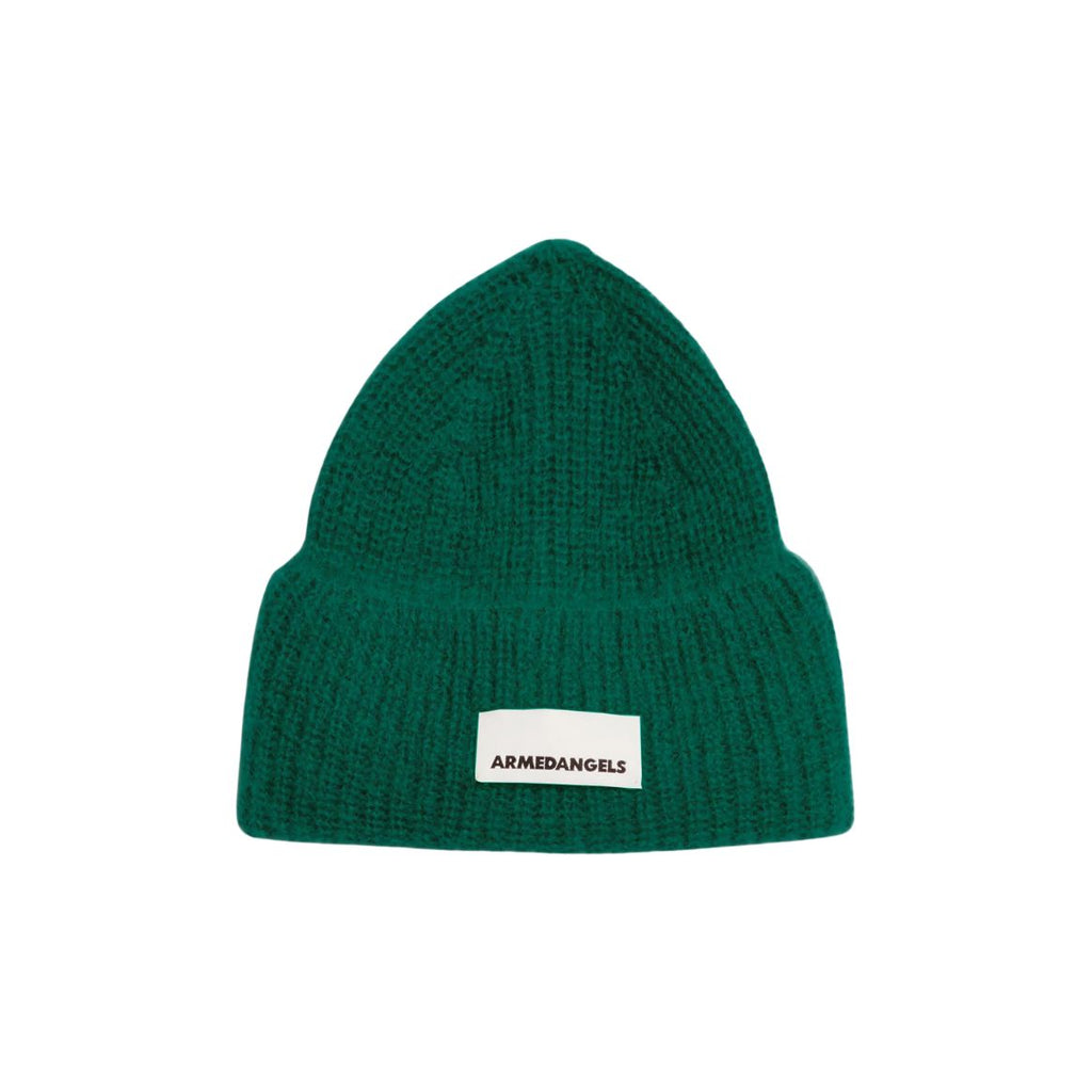 ARMEDANGELS Snowaa beanie emerald green unisex