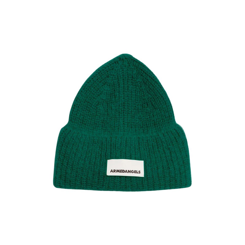 ARMEDANGELS Snowaa beanie emerald green unisex