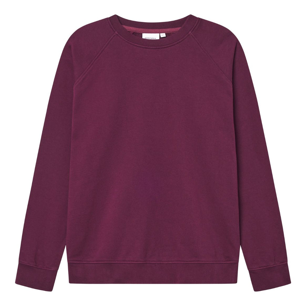 DEDICATED Malmoe base sweatshirt fig red men