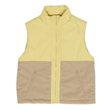 MAZINE Fabric blocking vest fennel green natural women