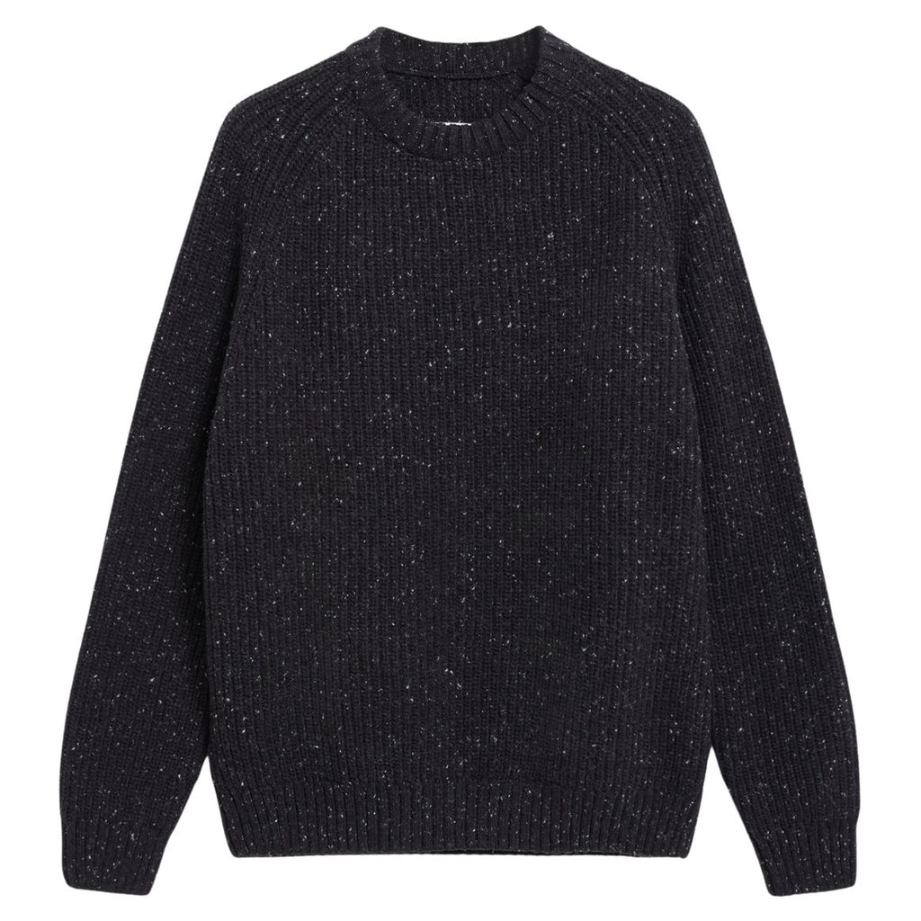 ARMEDANGELS Kiaano tweed jumper black oatmilk tweed men