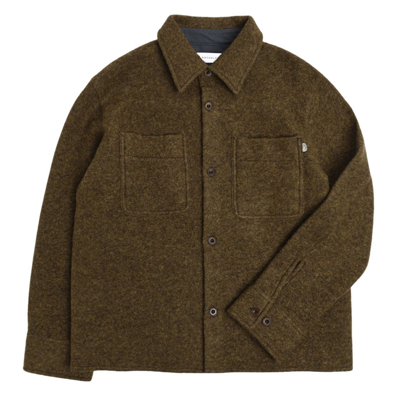 ROTHOLZ Relaxed overshirt forest green men