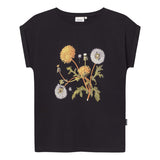 DEDICATED Visby dandelions t-shirt black women