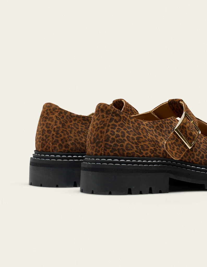 ODAJE Romane derbies suede leo women