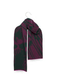 WOLVIS Cerura mini scarf grape