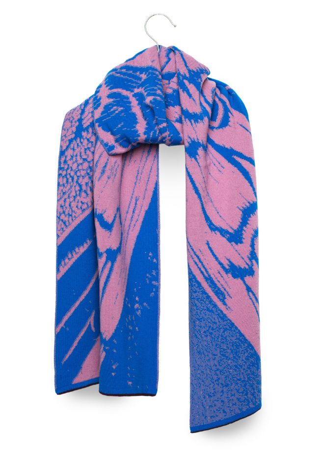 WOLVIS Aurata maxi scarf cobalt
