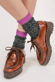 WOLVIS Bauhaus socks indigo unisex