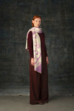 WOLVIS Furcula maxi scarf orchid