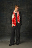 WOLVIS Aurata maxi scarf poppy