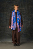 WOLVIS Aurata maxi scarf cobalt