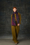 WOLVIS Cerura maxi scarf grape