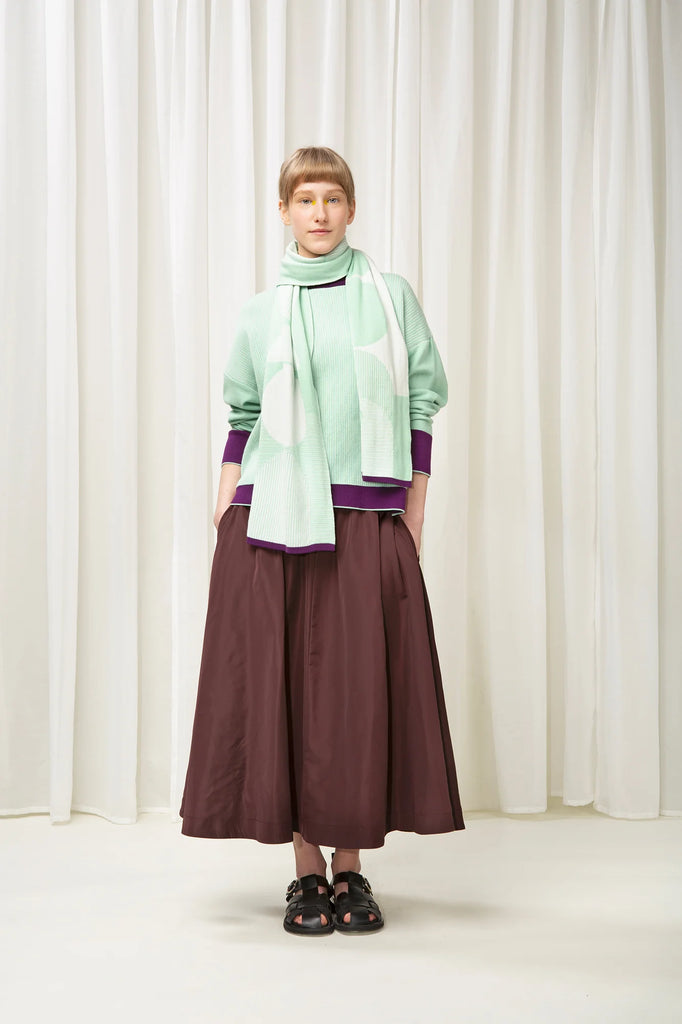 WOLVIS Lucia midi scarf mint