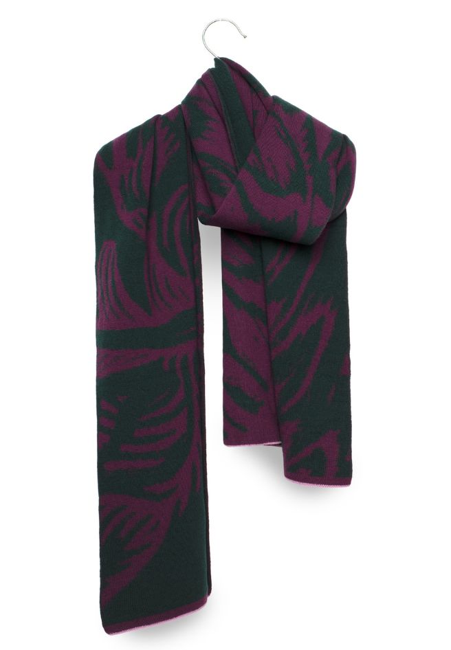 WOLVIS Cerura maxi scarf grape