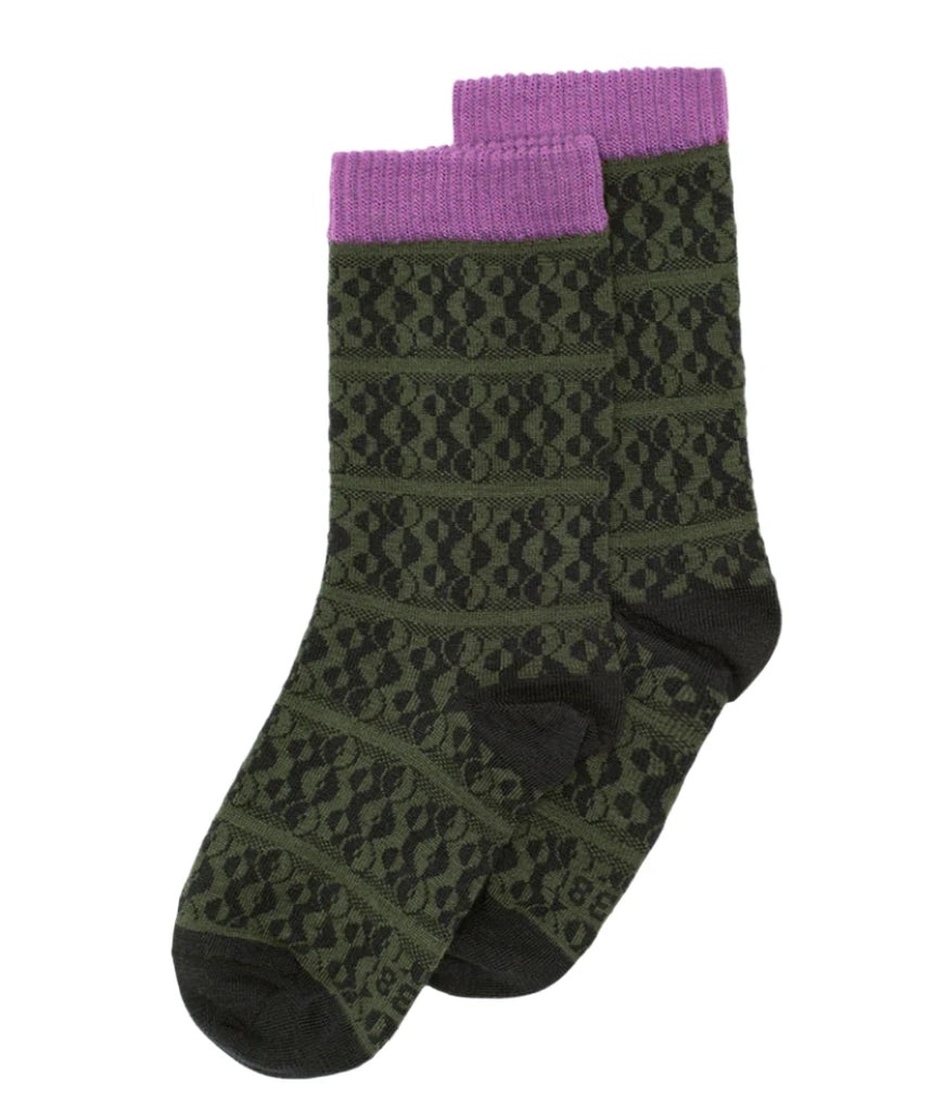 WOLVIS Bauhaus socks indigo unisex