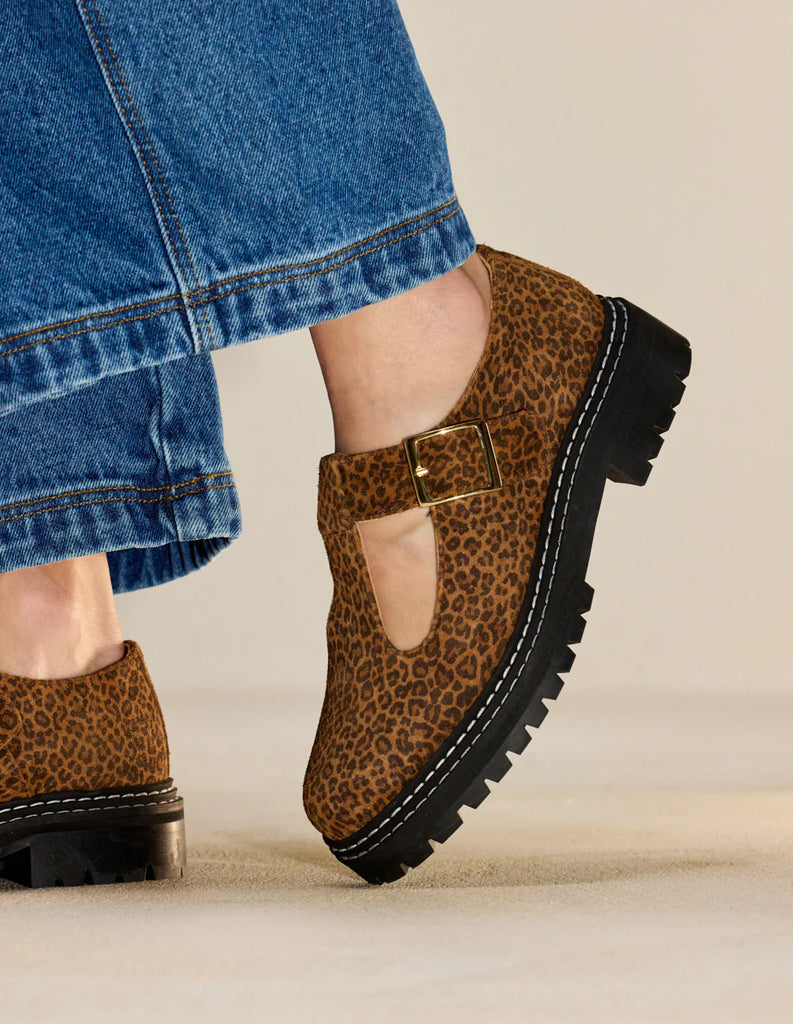 ODAJE Romane derbies suede leo women