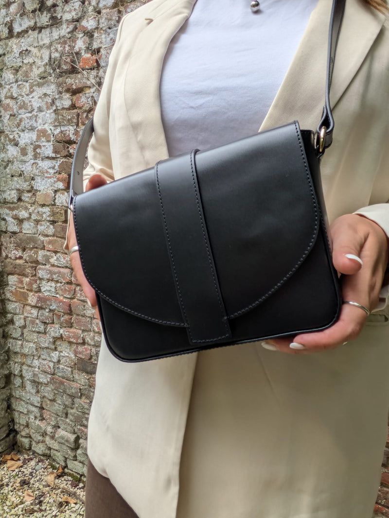 ANN KURZ Shatel crossbody bag napa black women