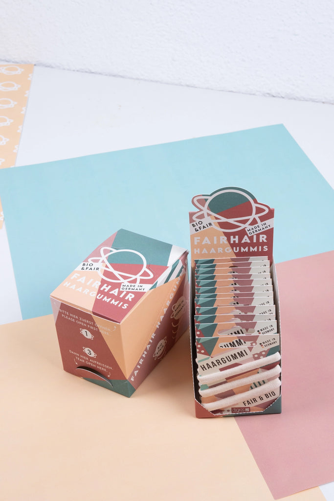 FAIRHAIR Haargummi Hair elastics 3 pack ecru