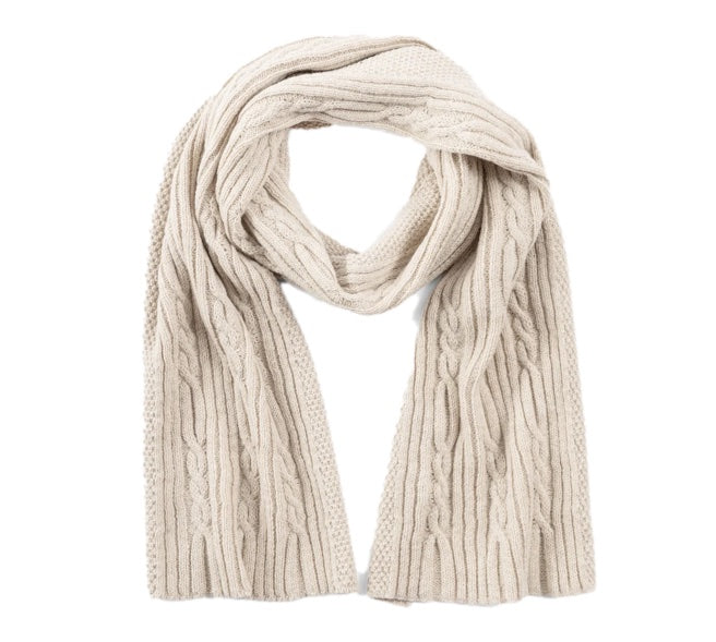 DEDICATED Backen scarf pearl white women