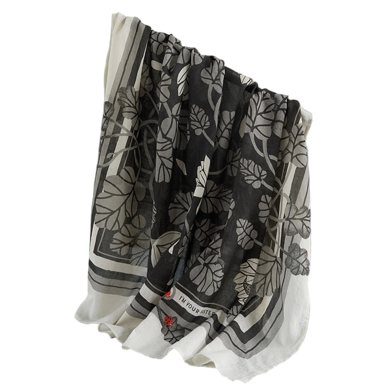 LINDA PABST Black sister scarf big