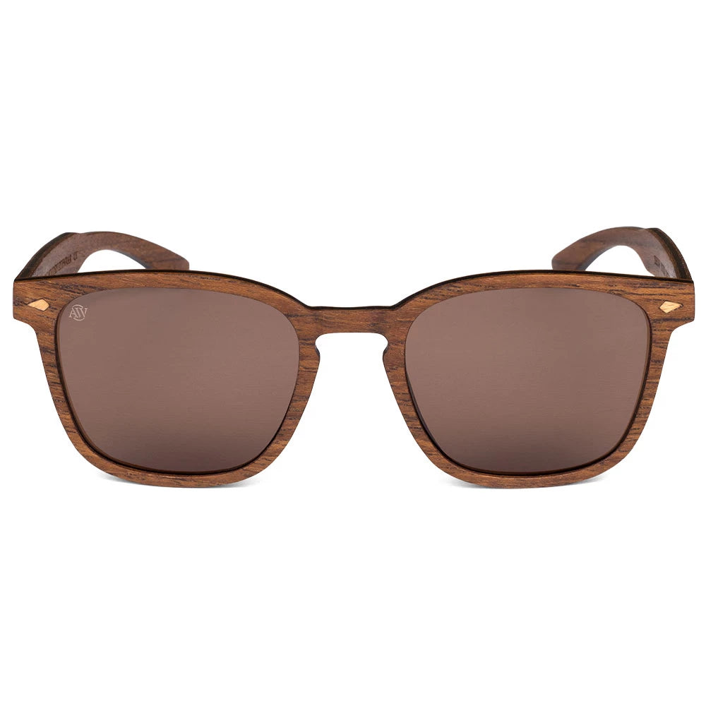 AARNI Brooks sunglasses walnut polarized lenses