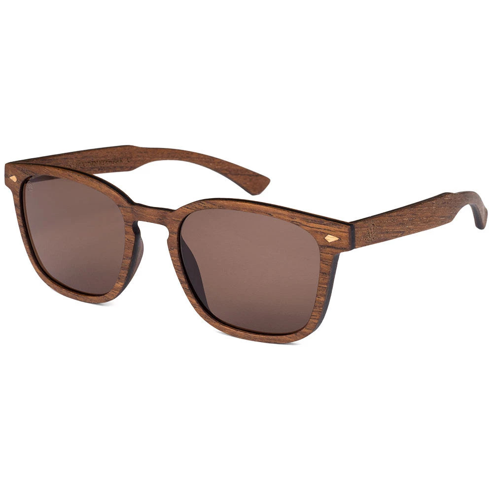 AARNI Brooks sunglasses walnut polarized lenses
