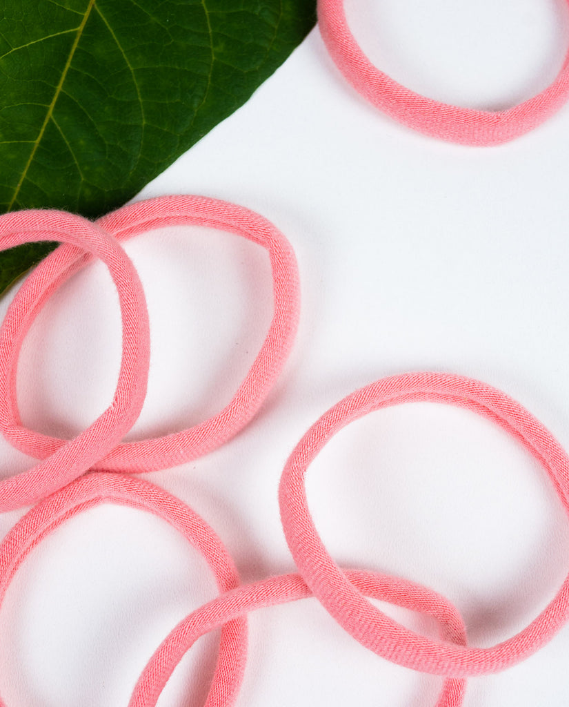 FAIRHAIR Haargummi Hair elastics 3 pack rose