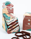 FAIRHAIR Haargummi Hair elastics 3 pack brown