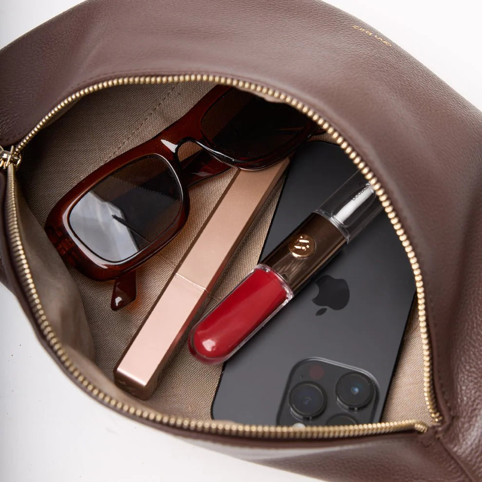 ANN KURZ Large fanny pack narok moka women