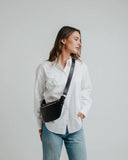 ANN KURZ Fanny pack black silver women