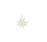 WILDTHINGS COLLECTABLES Hammered Star stud earring recycled silver single piece