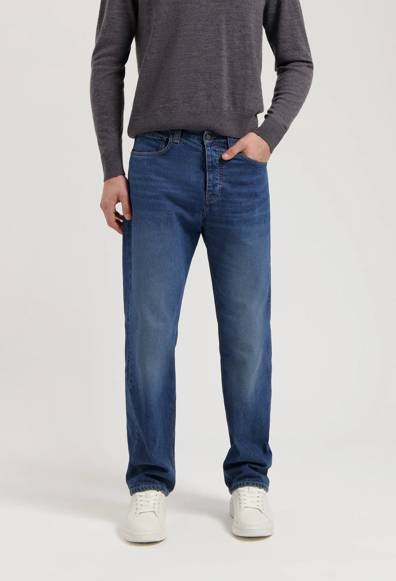 MUD JEANS Alex mid loose jeans rustic blue men