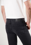 MUD JEANS Bryce mid straight jeans stone black men