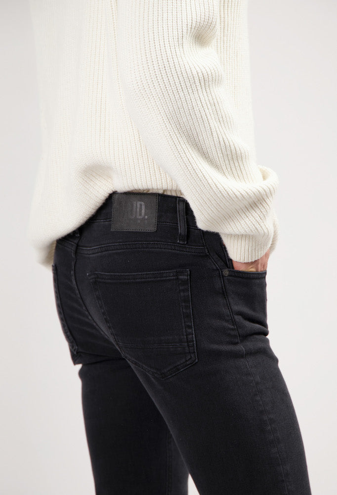 MUD JEANS Bryce mid straight jeans stone black men