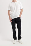 MUD JEANS Bryce mid straight jeans stone black men
