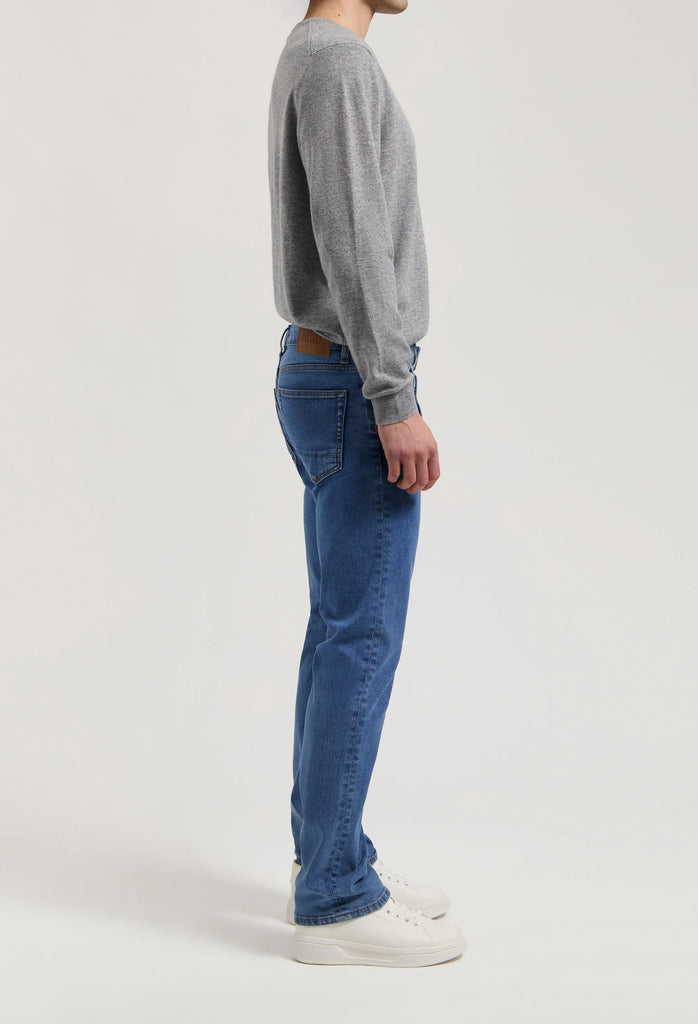 MUD JEANS Bryce mid straight jeans stone vintage men