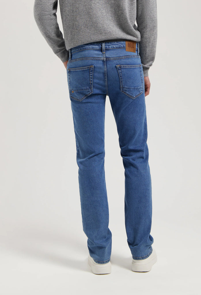 MUD JEANS Bryce mid straight jeans stone vintage men
